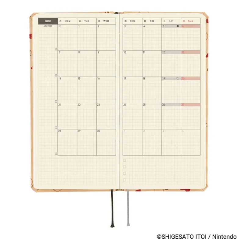 Hobonichi | Agenda Hobonichi Weeks MOTHER: Mr. Saturn Pattern 2027