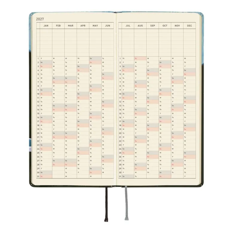 Hobonichi | Agenda Hobonichi Weeks Hiroko Kubota: Meteor Shower in the Light Blue Forest 2027