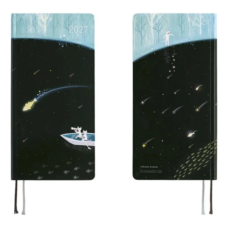 Hobonichi | Agenda Hobonichi Weeks Hiroko Kubota: Meteor Shower in the Light Blue Forest 2027
