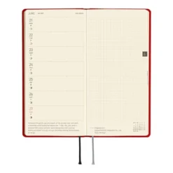 Hobonichi | Agenda Hobonichi Weeks MEGA Colors: Poppy Red 2027