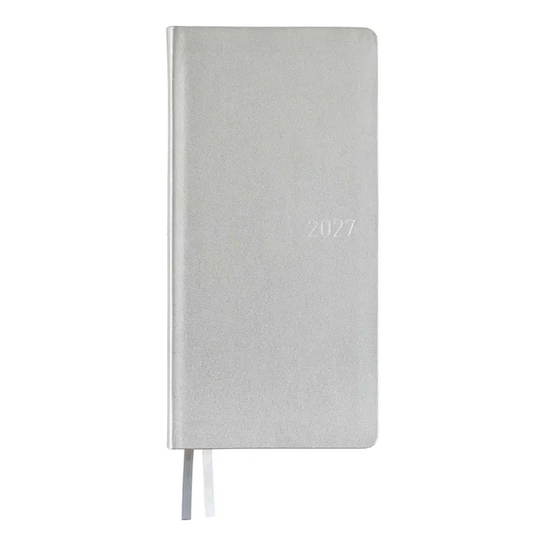Hobonichi | Agenda Hobonichi Weeks Leather: Noble Silver 2027