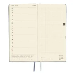 Hobonichi | Agenda Hobonichi Weeks Leather: Noble Silver 2027