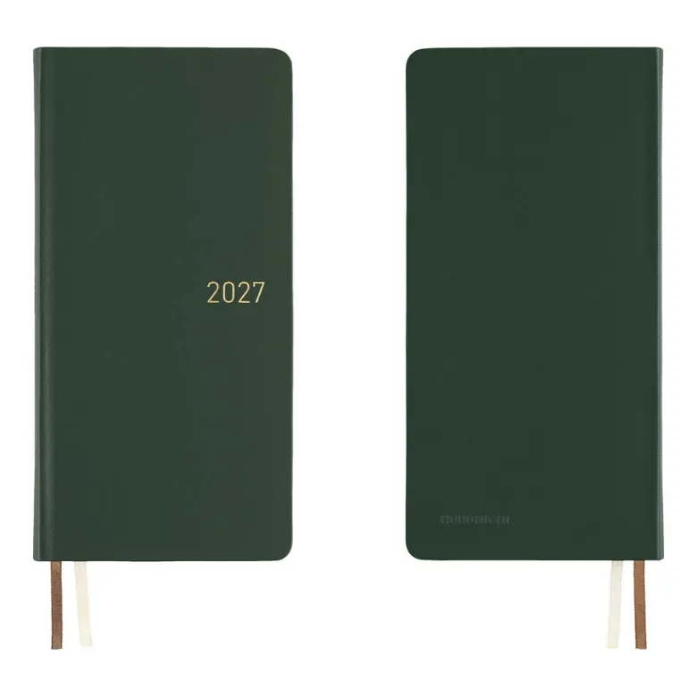 Hobonichi | Agenda Hobonichi Weeks Leather: Forest Green 2027