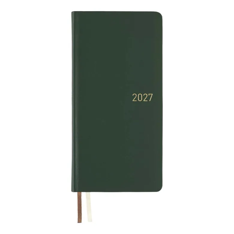 Hobonichi | Agenda Hobonichi Weeks Leather: Forest Green 2027
