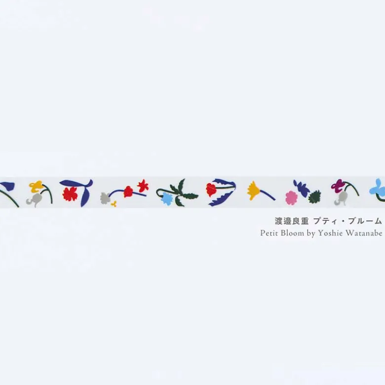 Hobonichi | Cinta Decorativa Deco Rush Plus x Hobonichi Yoshie Watanabe: Petit Bloom