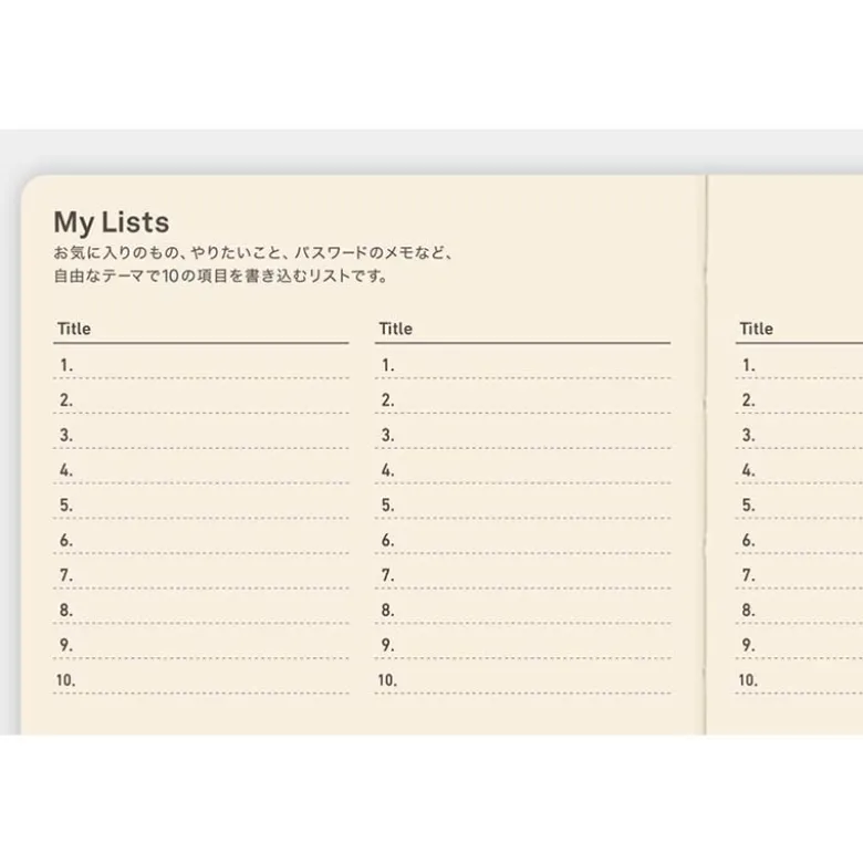 Hobonichi | Diario 5 Años Hobonichi 5 Years A6 (2027-2031)
