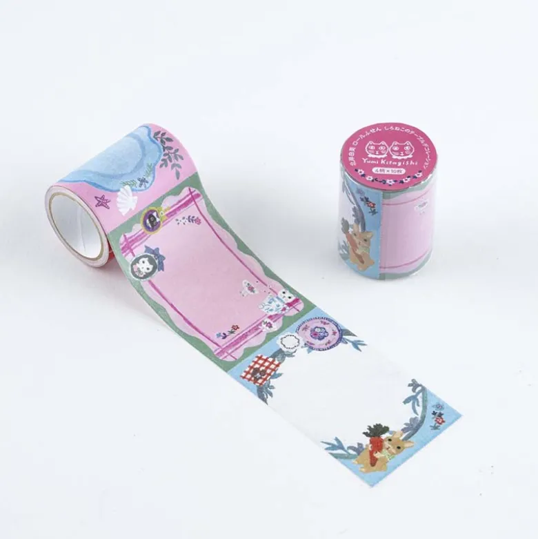 Hobonichi | Notas Adhesivas en Rollo Yumi Kitagishi White Cat’s Table Decorations