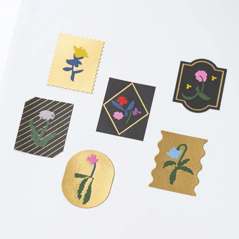 Hobonichi | Pegatinas Foil-Stamped Yoshie Watanabe (Petit Bloom)