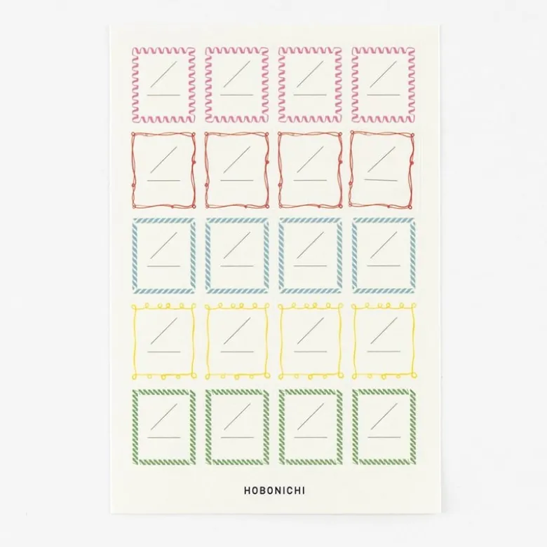 Hobonichi | Pegatinas Frame para Fechas