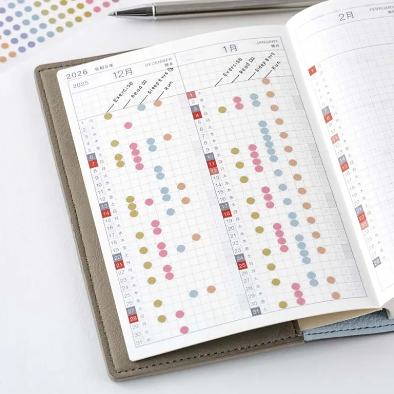 Hobonichi | Pegatinas TSUKI no IRO: Transparent Dot Stickers (3.5mm)
