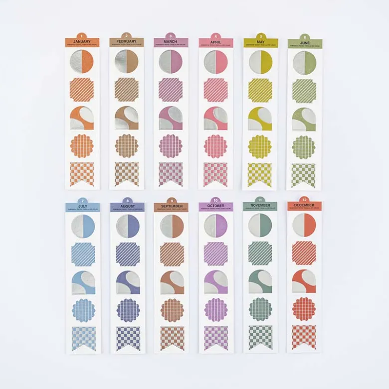 Hobonichi | Pegatinas TSUKI no IRO: Bookmark-Style