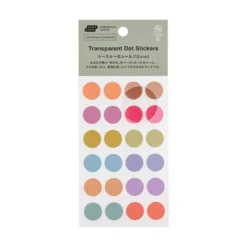 Hobonichi | Pegatinas TSUKI no IRO: Transparent Dot Stickers (15mm)