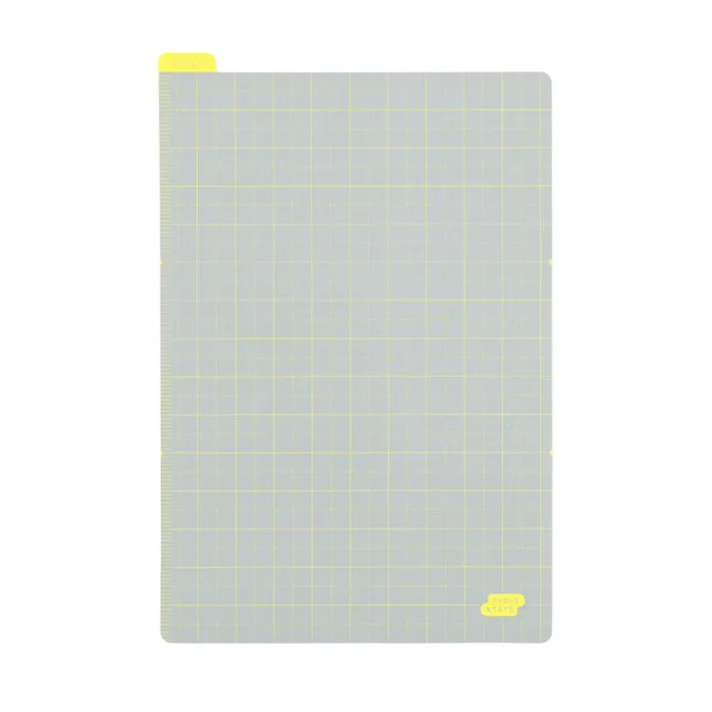 Hobonichi | Plantilla de Escritura Pencil Board A6 Ice Gray x Yellow