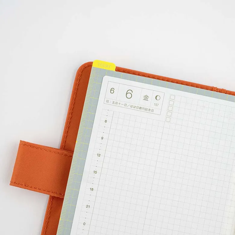 Hobonichi | Plantilla de Escritura Pencil Board A6 Ice Gray x Yellow