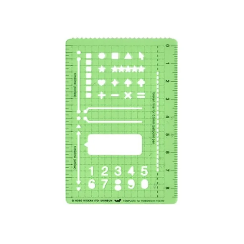 Hobonichi | Plantilla Stencil Basic