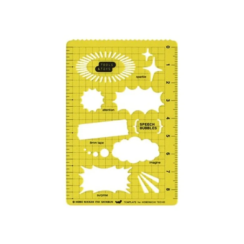 Hobonichi | Plantilla Stencil Speaking
