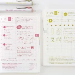 Hobonichi | Set de Bolígrafos con Funda TSUKI no IRO: Uniball One - Jan-June