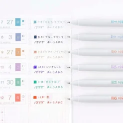 Hobonichi | Set de Bolígrafos con Funda TSUKI no IRO: Uniball One - July-Dec