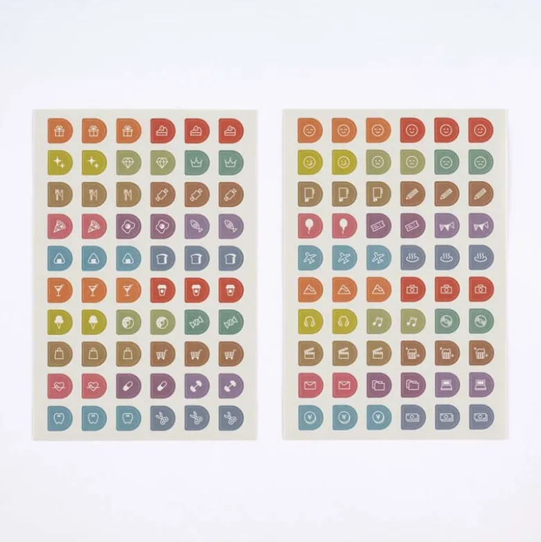 Hobonichi | Set de Pegatinas TSUKI no IRO Schedule