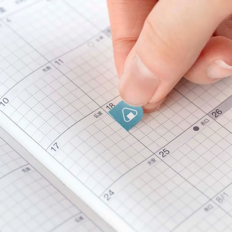 Hobonichi | Set de Pegatinas TSUKI no IRO Schedule