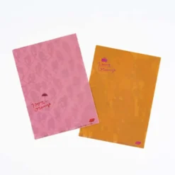 Hobonichi | Set de 2 Portafolios A5 100%ORANGE (Squirrel Squadron)
