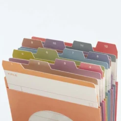 Hobonichi | Sobres Index TSUKI no IRO: 12 Month