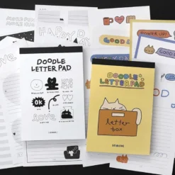 Iconic | Bloc de Notas Doodle White