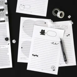 Iconic | Bloc de Notas Doodle White