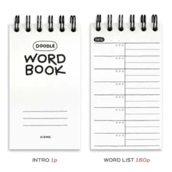 Iconic | Cuaderno de Vocabulario Doodle Blue