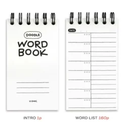 Iconic | Cuaderno de Vocabulario Doodle White