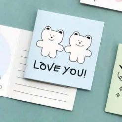 Iconic | Mini Tarjeta de Felicitación Doodle Love You Blue
