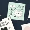 Iconic | Mini Tarjeta de Felicitación Doodle Congratulations Mint