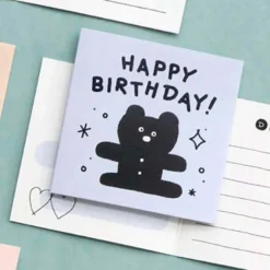 Iconic | Mini Tarjeta de Felicitación Doodle Happy Birthday Blue