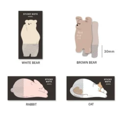 Iconic | Notas Adhesivas Animal Brown Bear