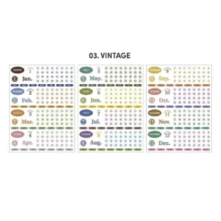 Iconic | Pegatinas Diary Date 03 Vintage