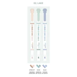 Iconic | Rotuladores Doble Punta Double Line Lake