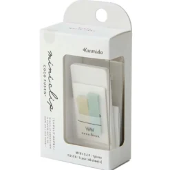 Kanmido | Mini Clip con Marcapáginas Coco Fusen Misty White Gray