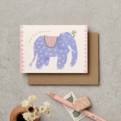 Katie Leamon | Mini Tarjeta de Felicitación Elephant