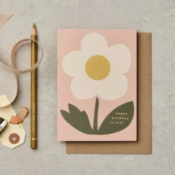 Katie Leamon | Tarjeta de Cumpleaños Happy Birthday Flower