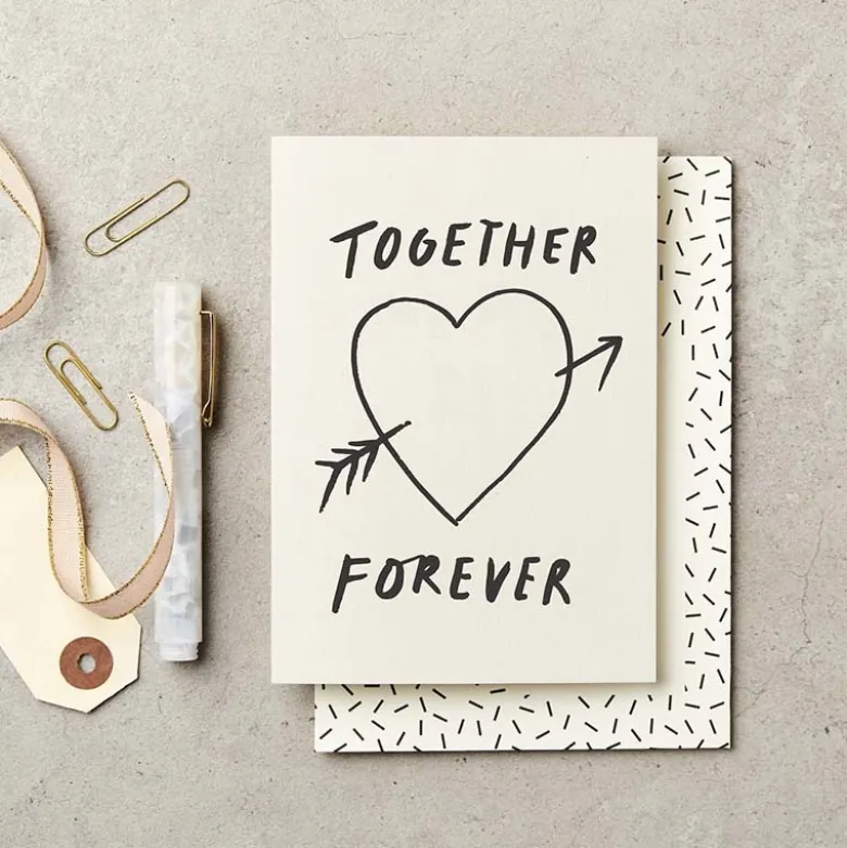 Katie Leamon | Tarjeta de Felicitación Together Forever Love Card
