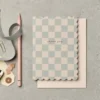 Katie Leamon | Tarjeta de Felicitación Scallop Thank You Chequer