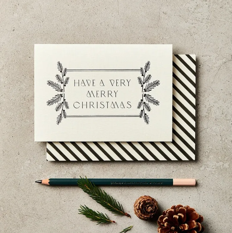 Katie Leamon | Tarjeta Navidad Very Merry Christmas