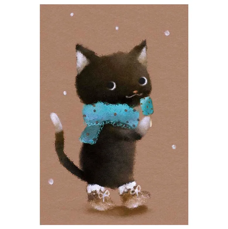 Kenaf | Postal Cat Winter Chocolate Mint