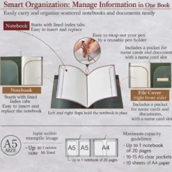 King Jim | Cuaderno Archivador Filing Note A5 Orange