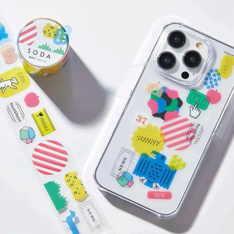 King Jim | Pegatinas en Rollo SODA Transparent Variety (30mm)