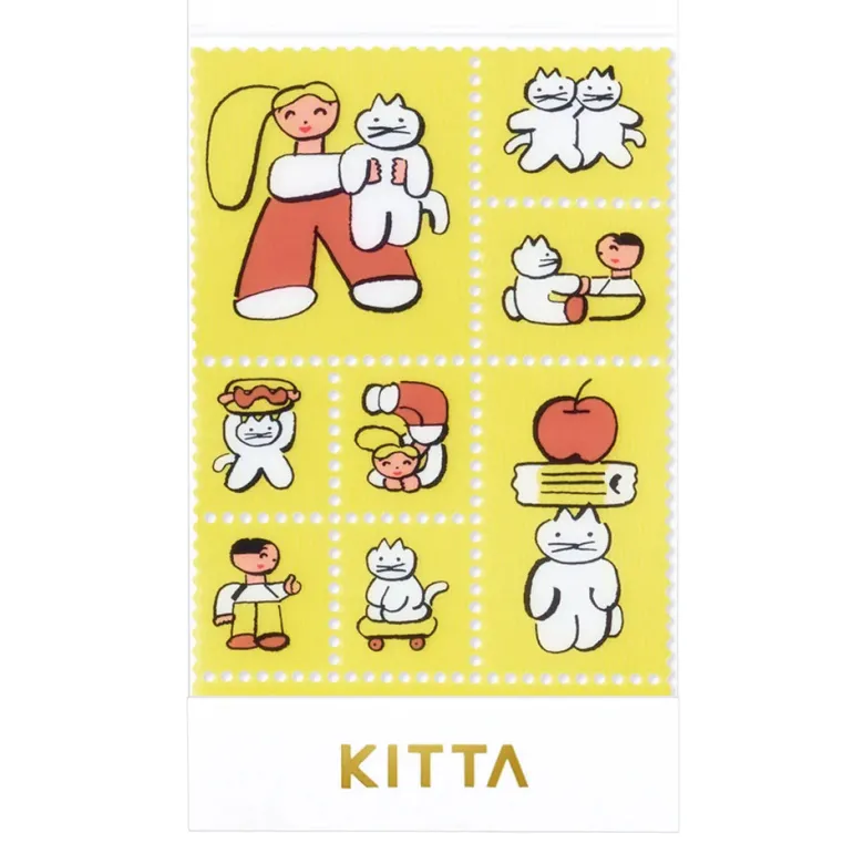 King Jim | Pegatinas Sellos Precortados KITTA Clear Playmates
