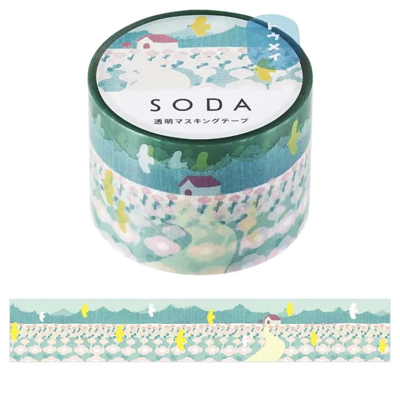 King Jim | SODA Transparent Pet Tape Home (30mm)