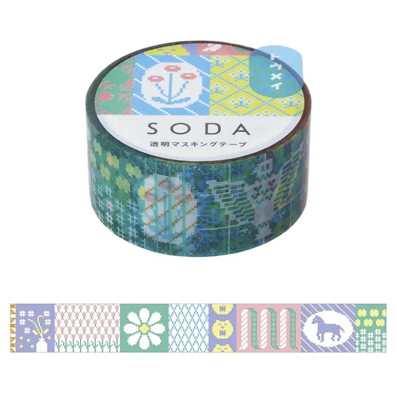 King Jim | SODA Transparent Pet Tape Retro (20mm)