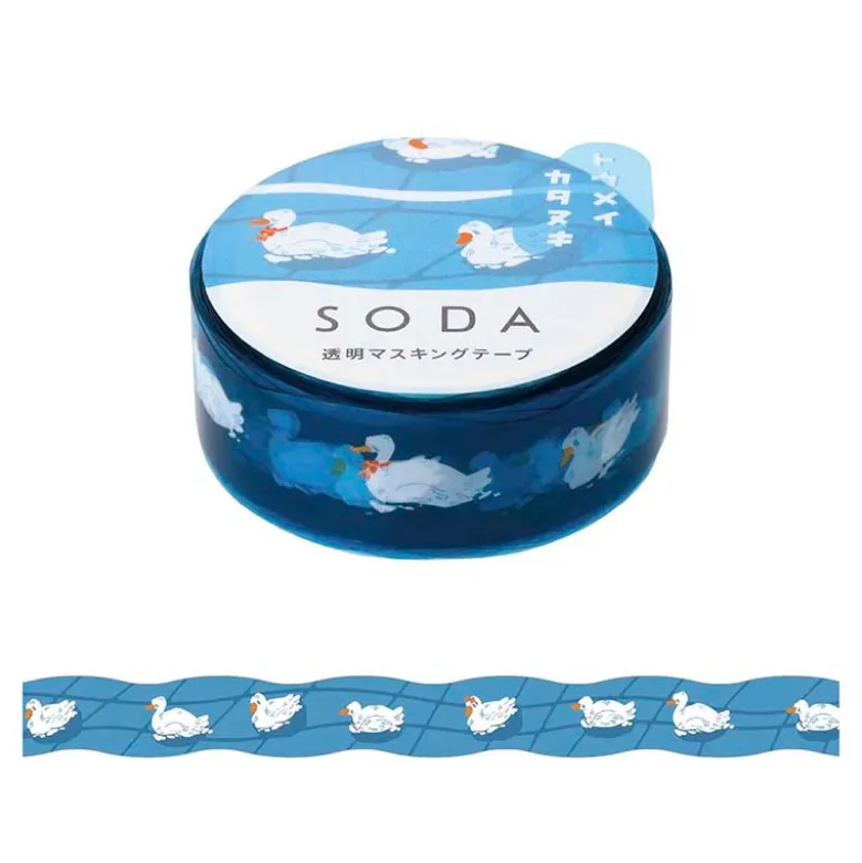 King Jim | SODA Transparent Pet Tape Duck Pond (15mm)