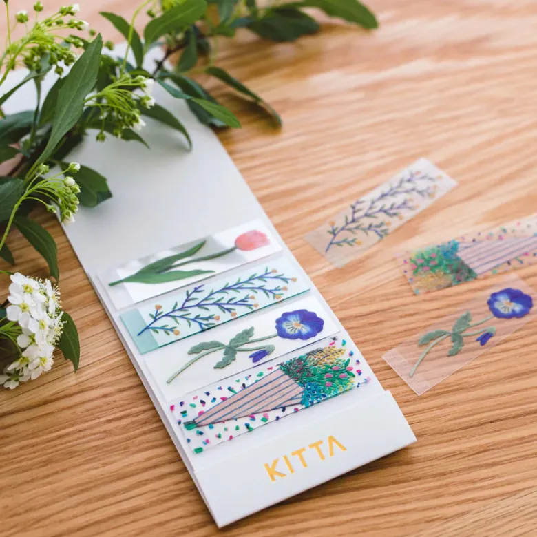 King Jim | Washi Tape Precortado KITTA Clear Flower